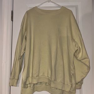 American Eagle Yellow Oversized crewneck